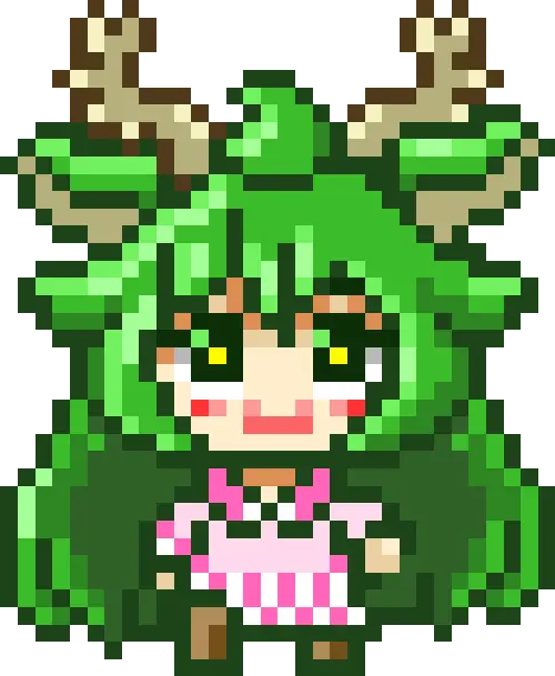 てちてち鹿ちゃんのGIFアニメ