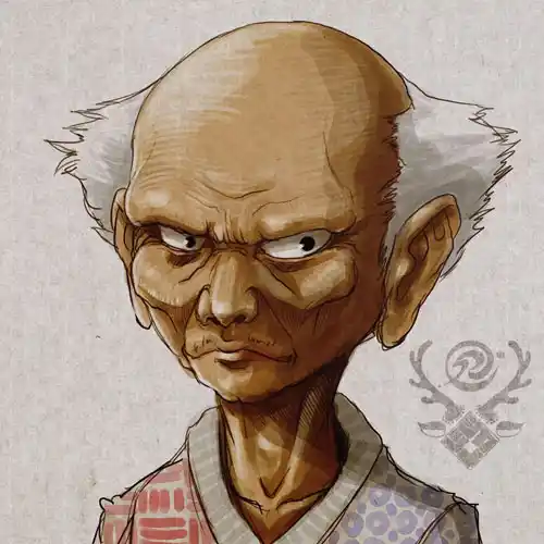 おじいちゃんのイラスト